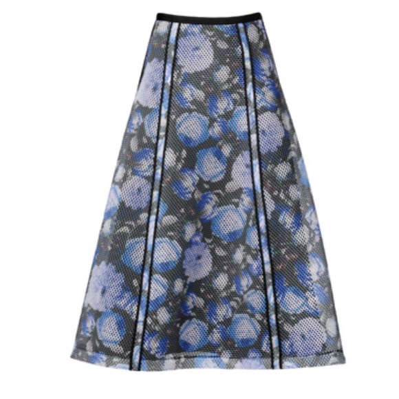 New Sachin Babi Mixed Mesh Skirt, 4 - Picture 1 of 8